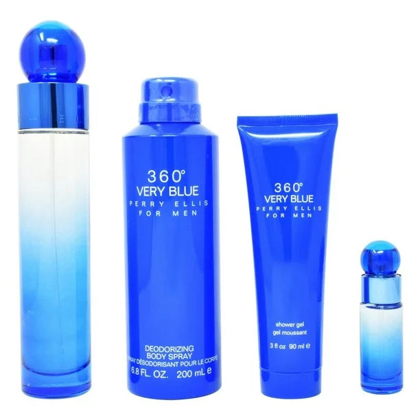 Set Perry Ellis 360 Very Blue 4 piezas