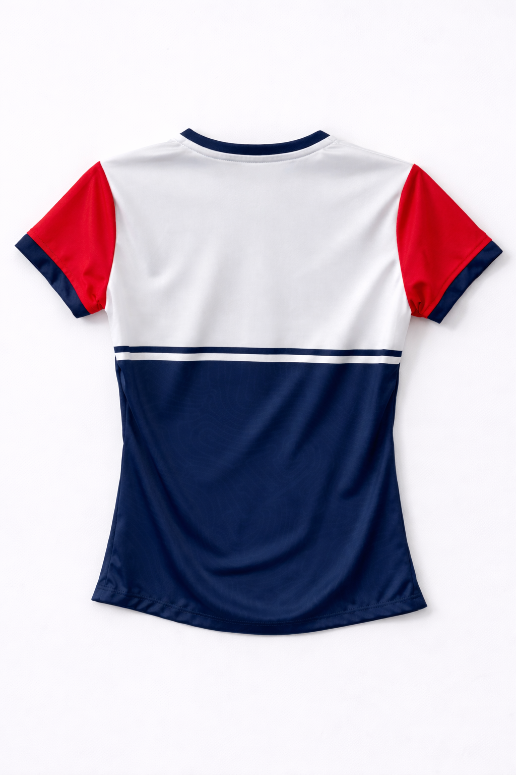 Playera Mujer Chivas Blanca y Azul Cuello Redondo CI91