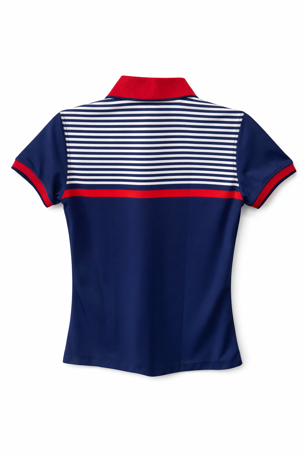 Playera Polo Mujer Chivas Azul Rayada CI140