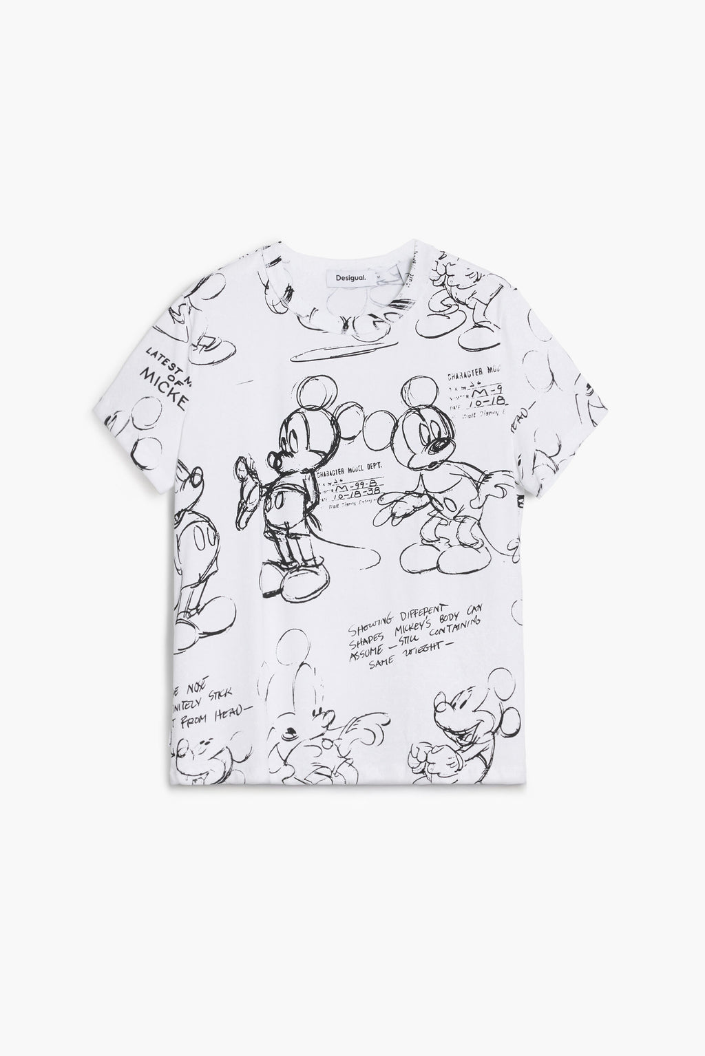 Camiseta blanca estampada Mickey Mouse Desigual
