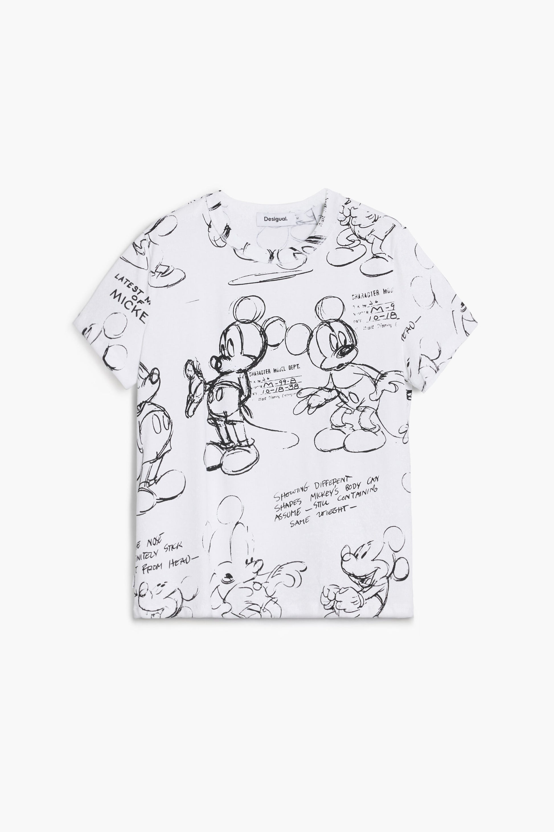 Camiseta blanca estampada Mickey Mouse Desigual