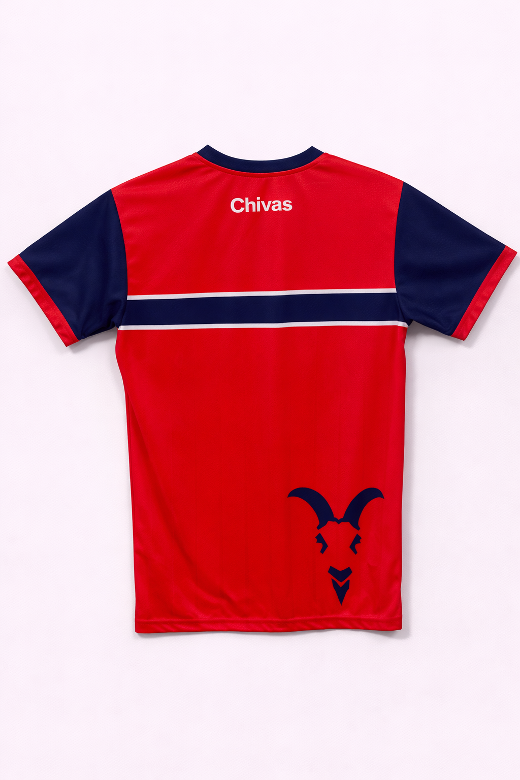 Playera Chivas Roja con Franja Azul CI103