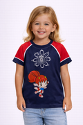 Playera Chivas Infantil Mascota Azul Marino Niña CI144