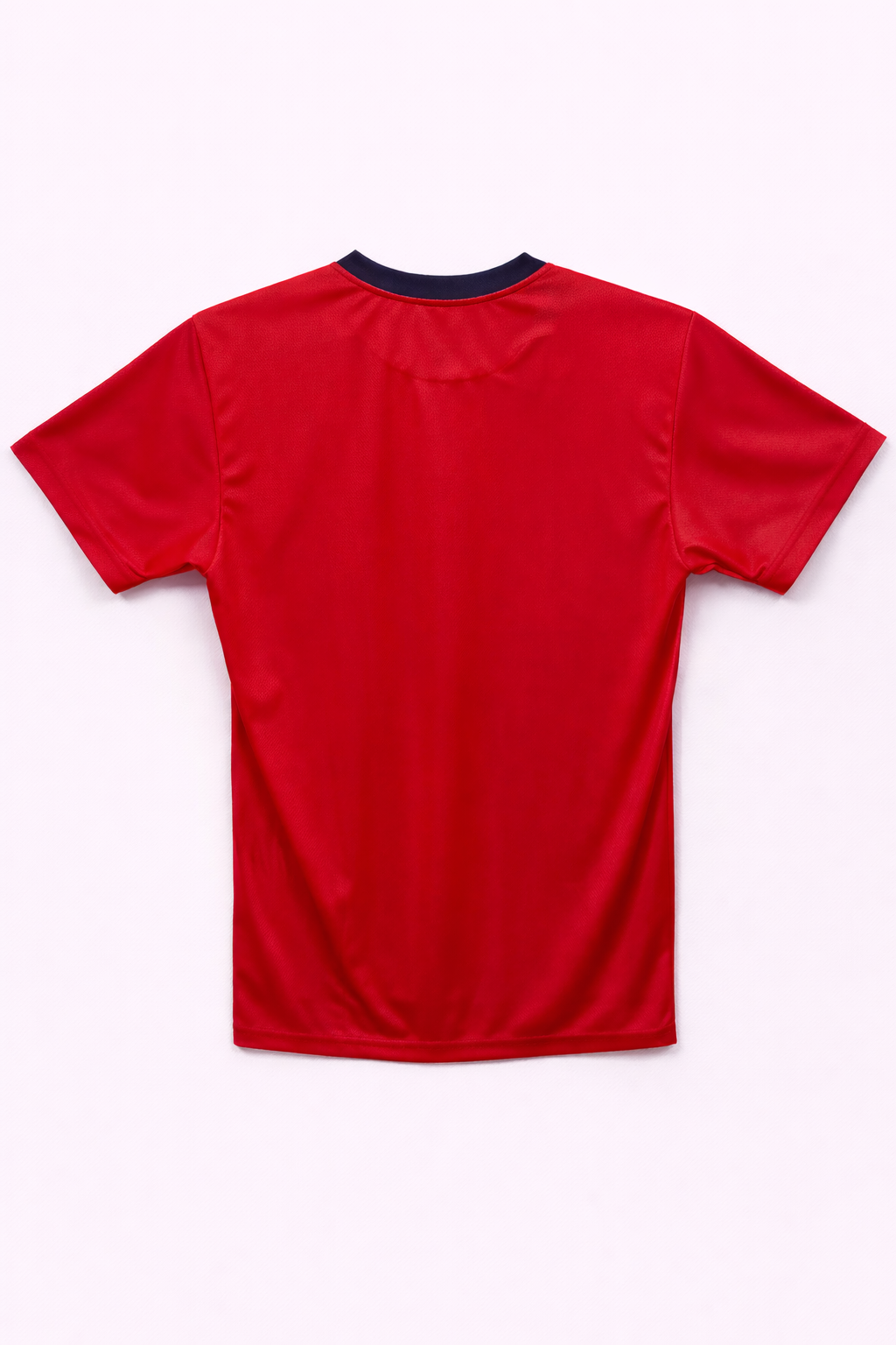 Playera Chivas Rayada Roja y Blanca Cuello Redondo Azul RAYADA ESC