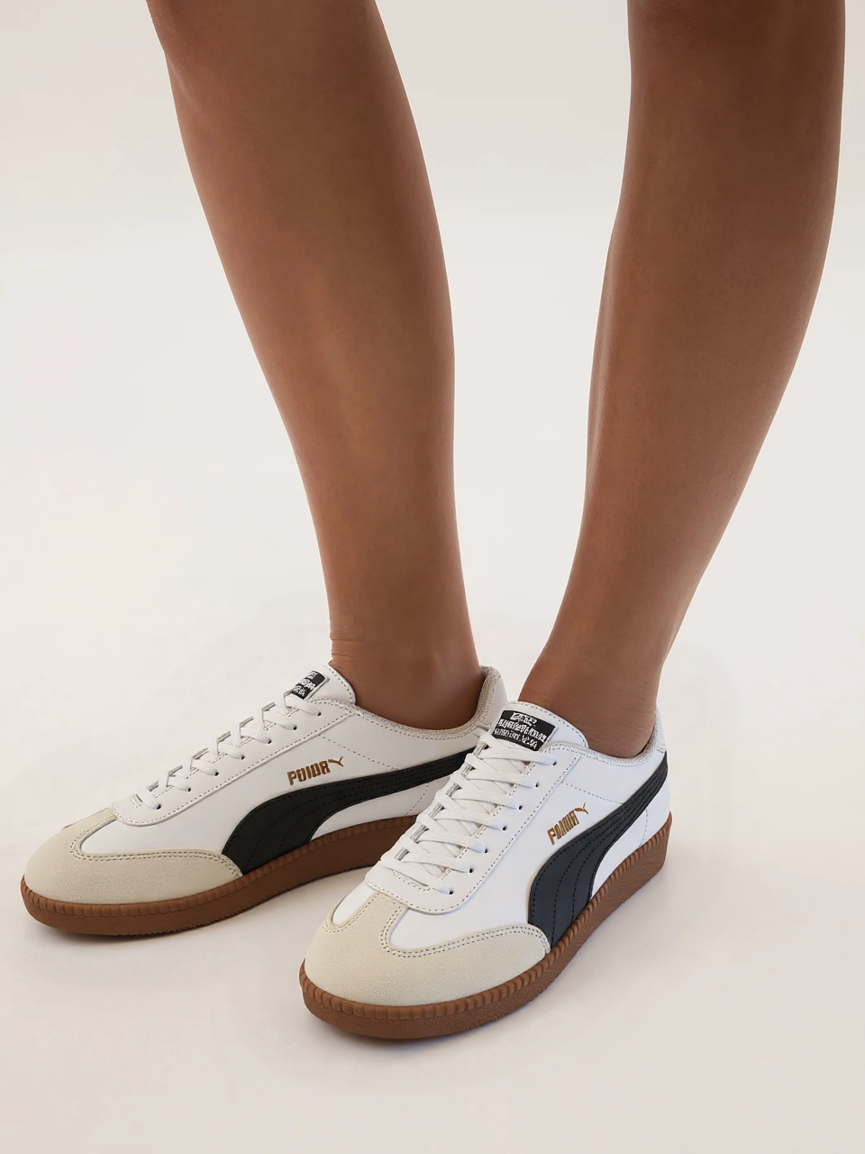 Tenis Puma Super Liga OG Retro Blanco con Negro y Suela Goma