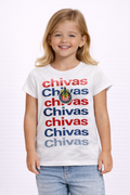 Playera Chivas Infantil Blanca Niña KE89