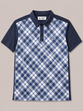 Polo Deportiva Microfibra con Diseño Tartan