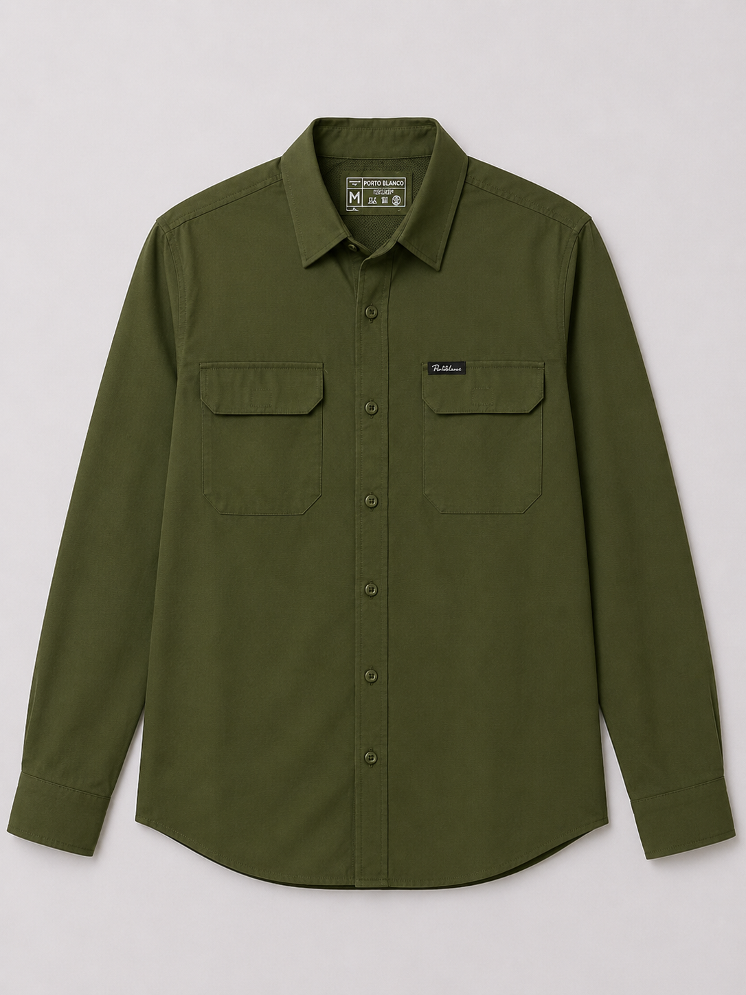 Camisa Portoblanco Microfibra con bolsa utilitaria