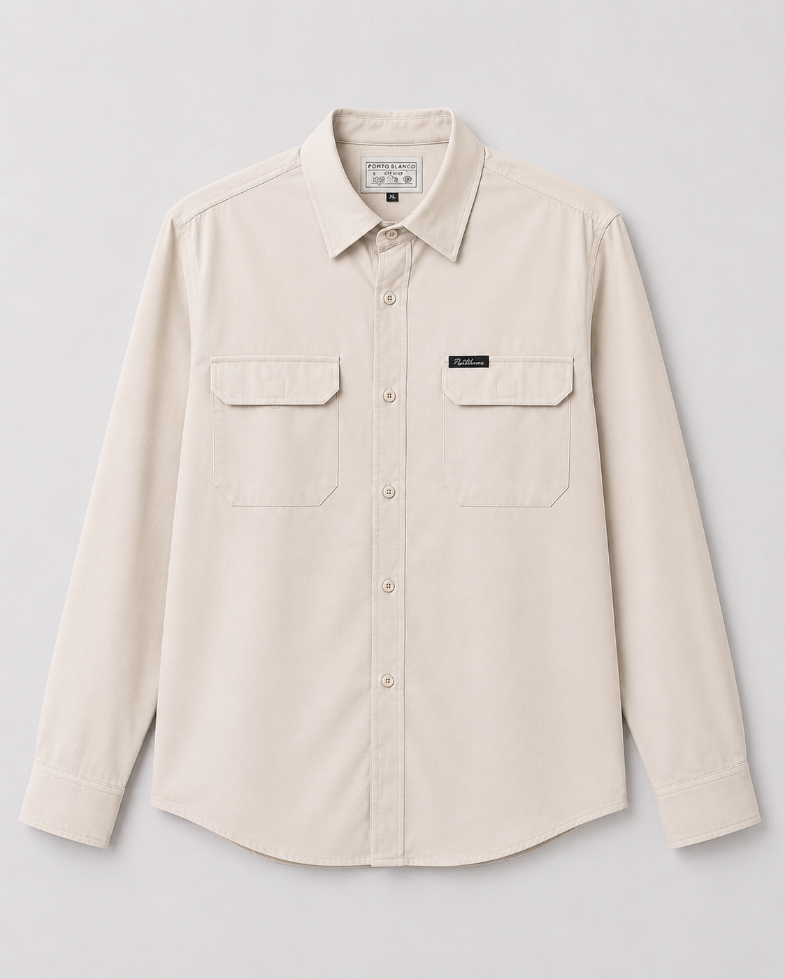 Camisa Portoblanco Microfibra con bolsa utilitaria