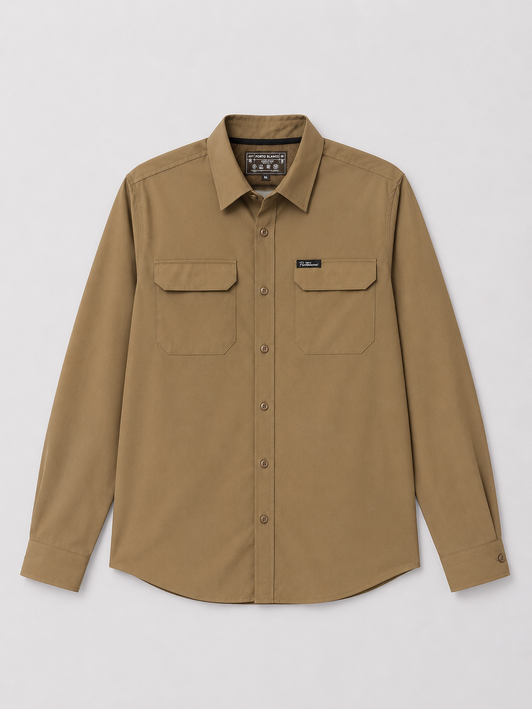 Camisa Portoblanco Microfibra con bolsa utilitaria