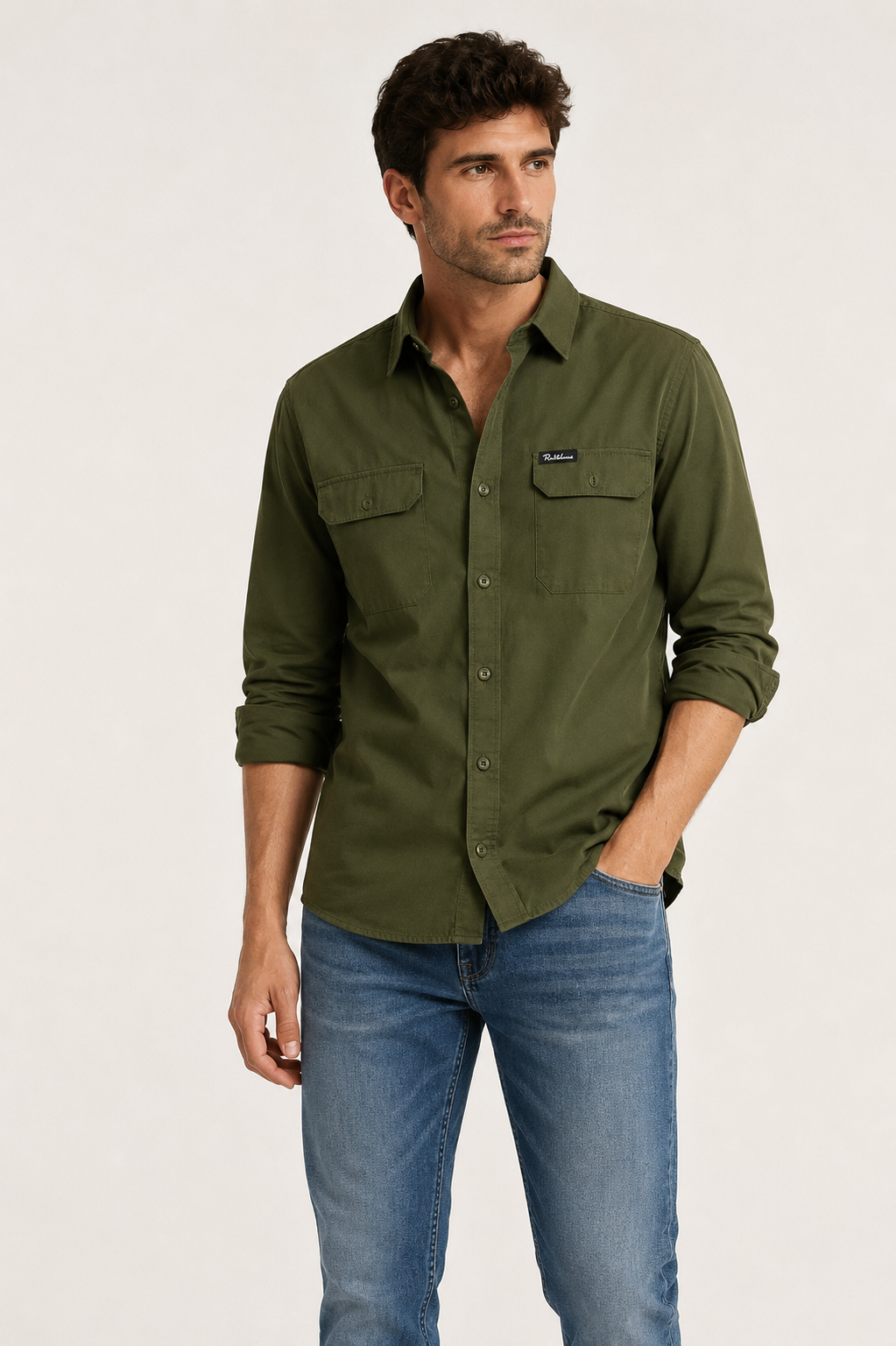Camisa Portoblanco Microfibra con bolsa utilitaria