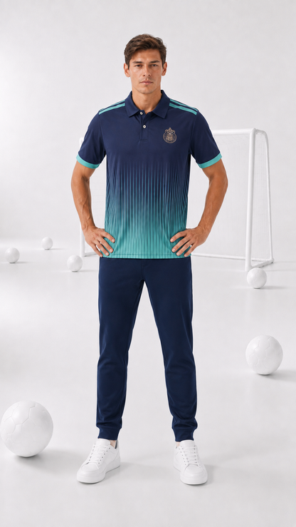 Polo Deportiva Chivas – Azul Marino y Turquesa