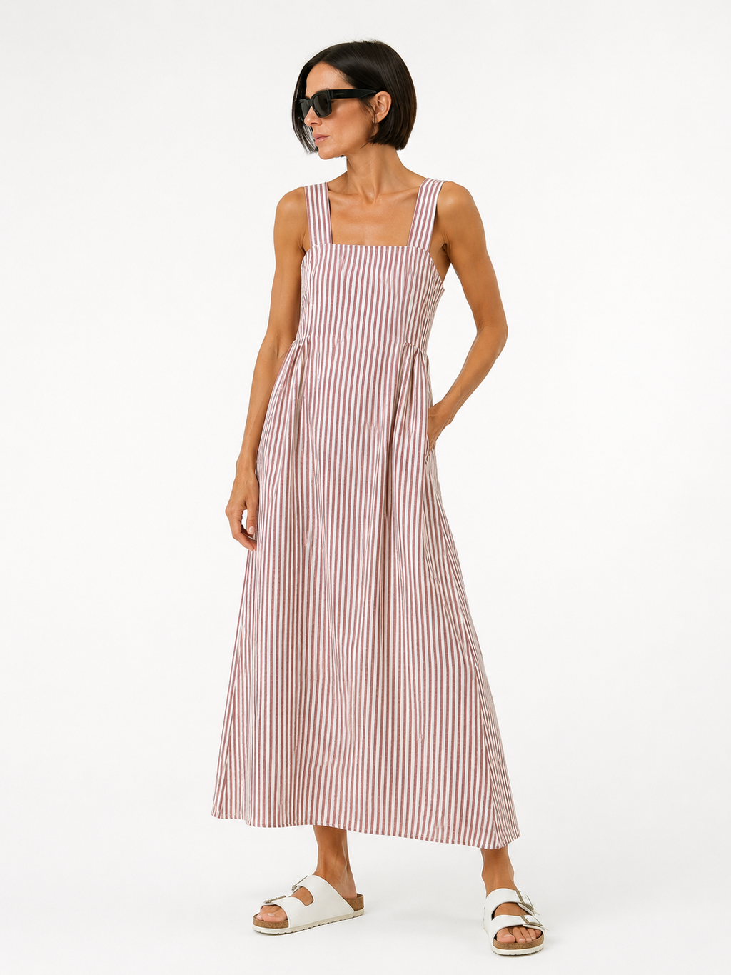 Vestido Midi Rayas