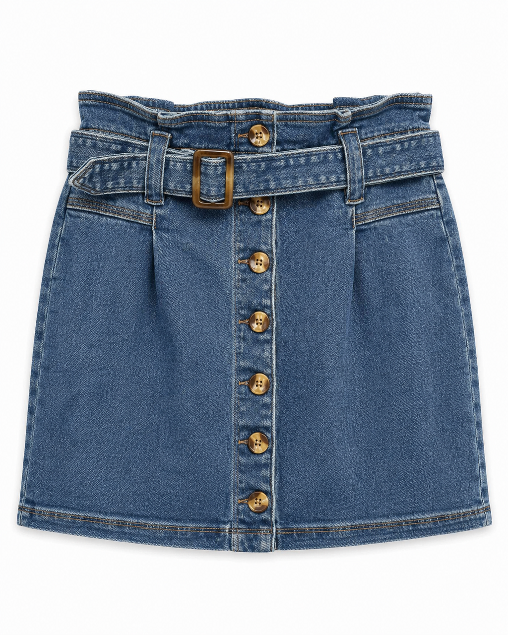 Falda Denim con Cinturón