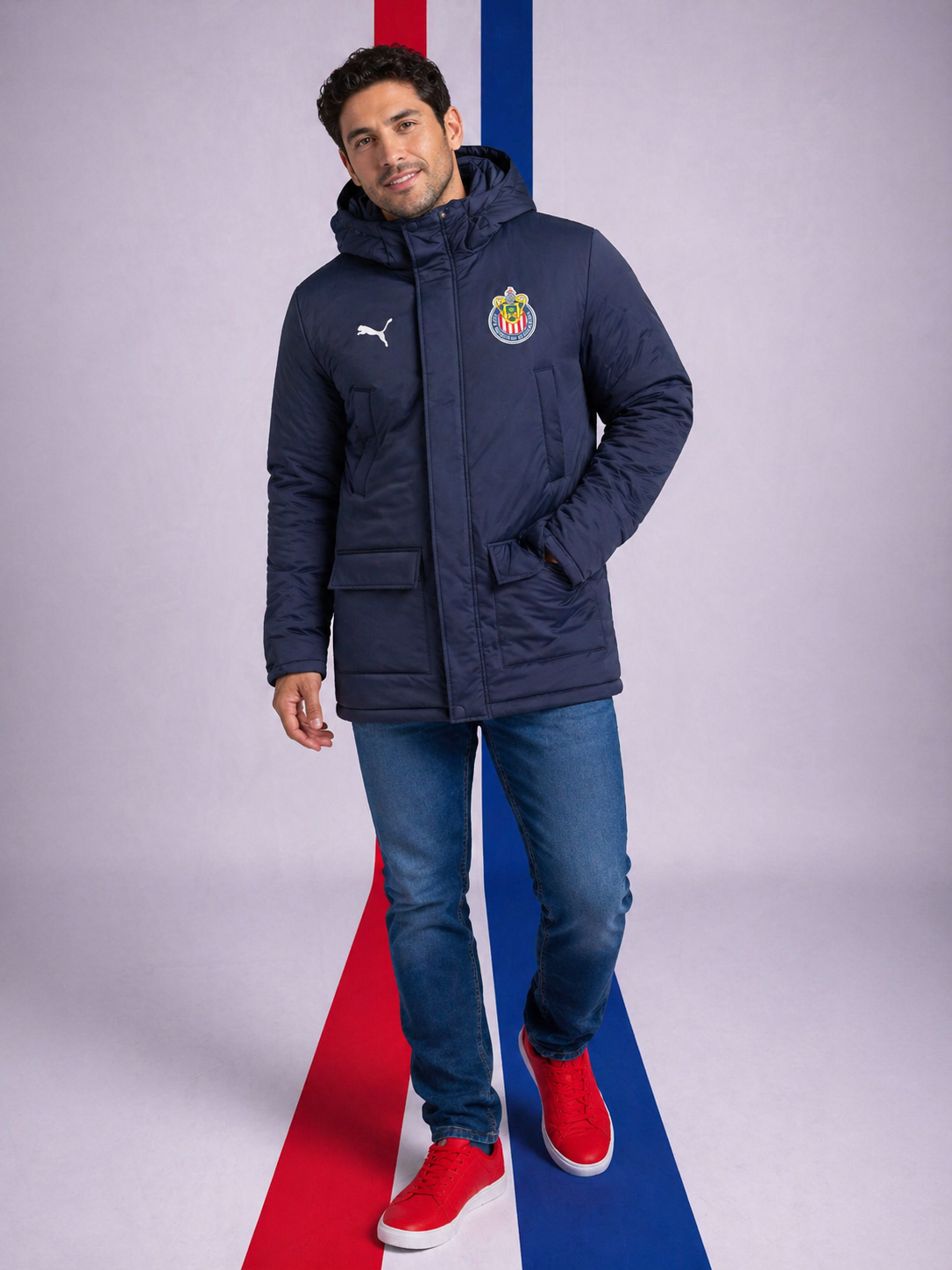 Chamarra Puma Chivas con Capucha