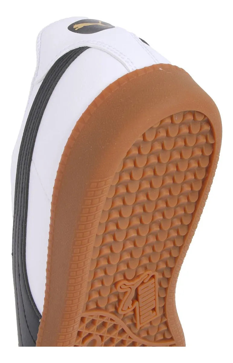 Tenis Puma Super Liga OG Retro Blanco con Negro y Suela Goma