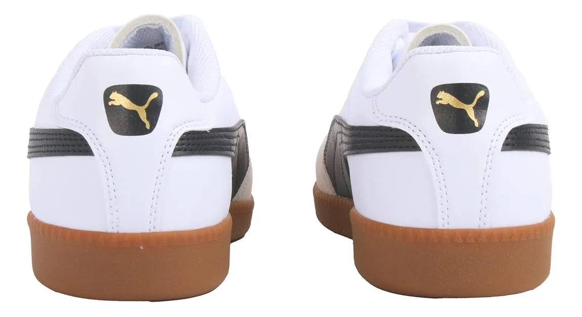 Tenis Puma Super Liga OG Retro Blanco con Negro y Suela Goma