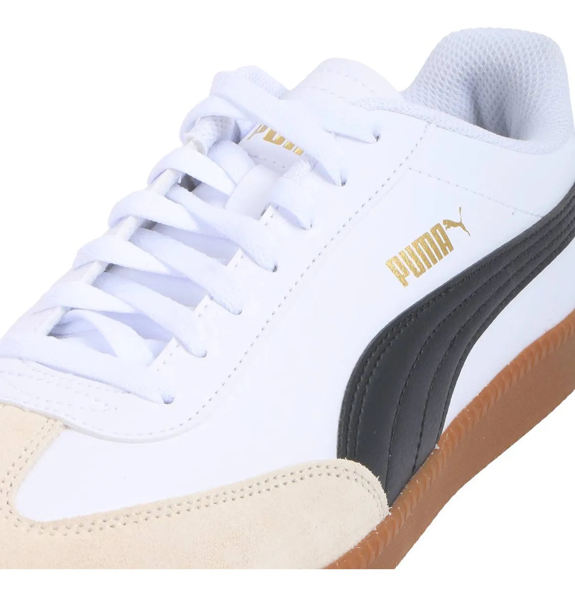 Tenis Puma Super Liga OG Retro Blanco con Negro y Suela Goma