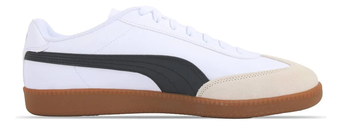 Tenis Puma Super Liga OG Retro Blanco con Negro y Suela Goma