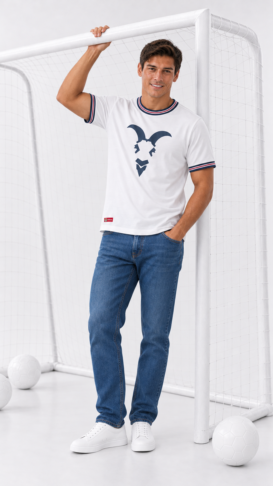 Playera Chivas – Blanca con Estampado de Chiva