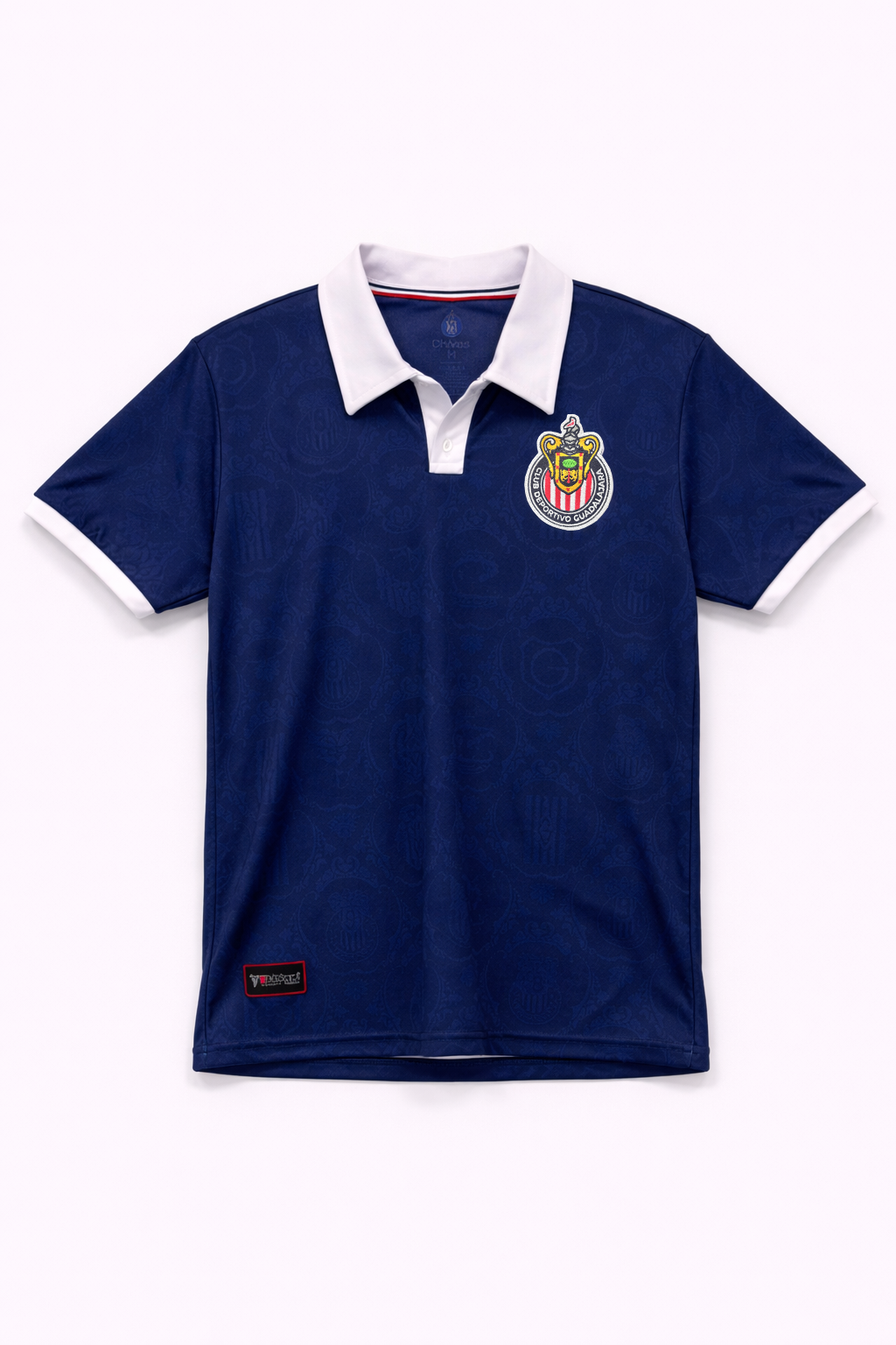 Polo Chivas Azul Marino con Escudo Bordado AW32