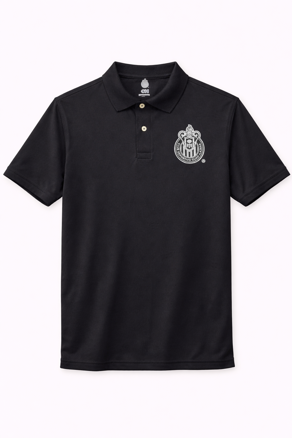 Playera Polo Chivas Negra Caballero CI150