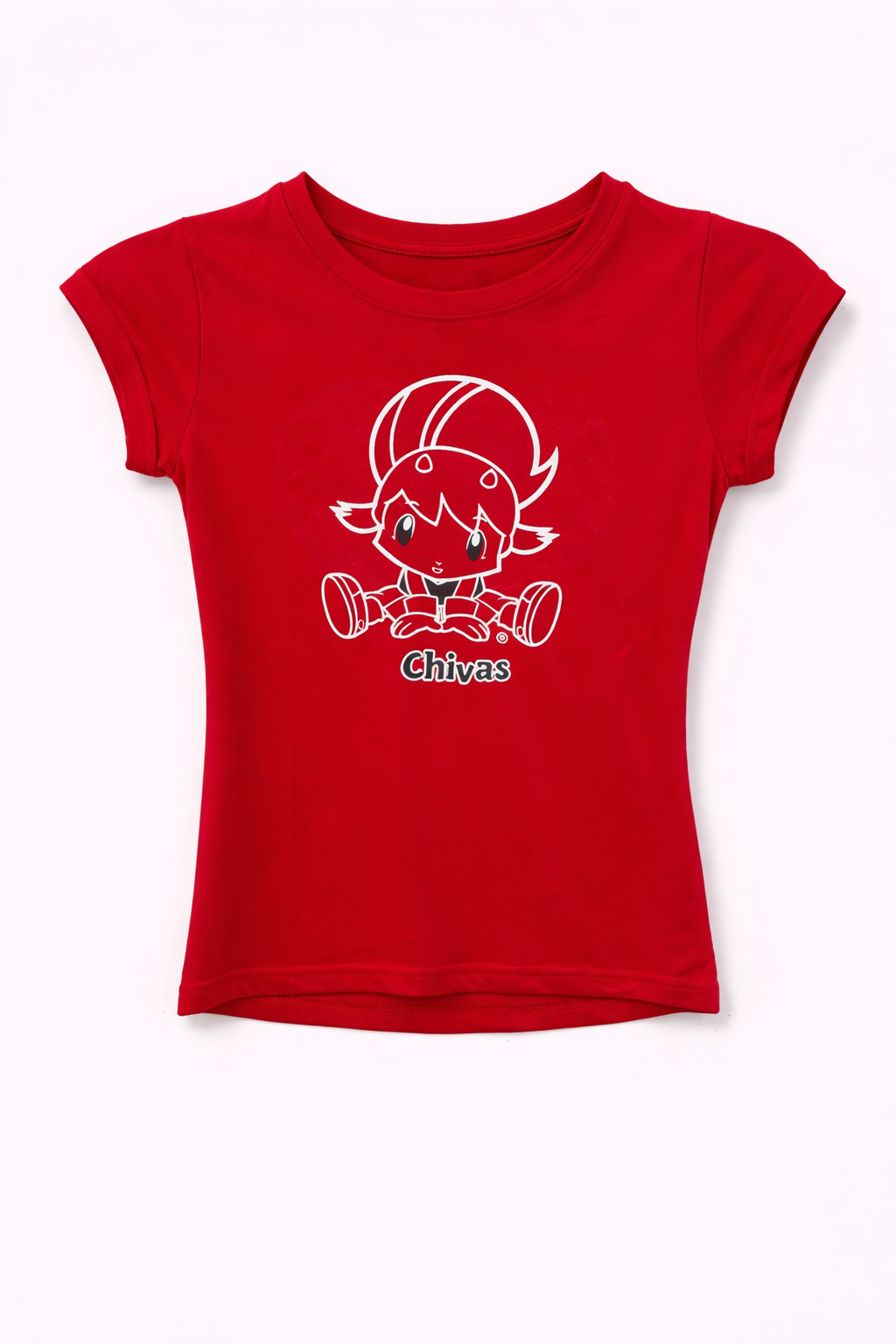 Playera Chivas Infantil Roja Mascota KE88