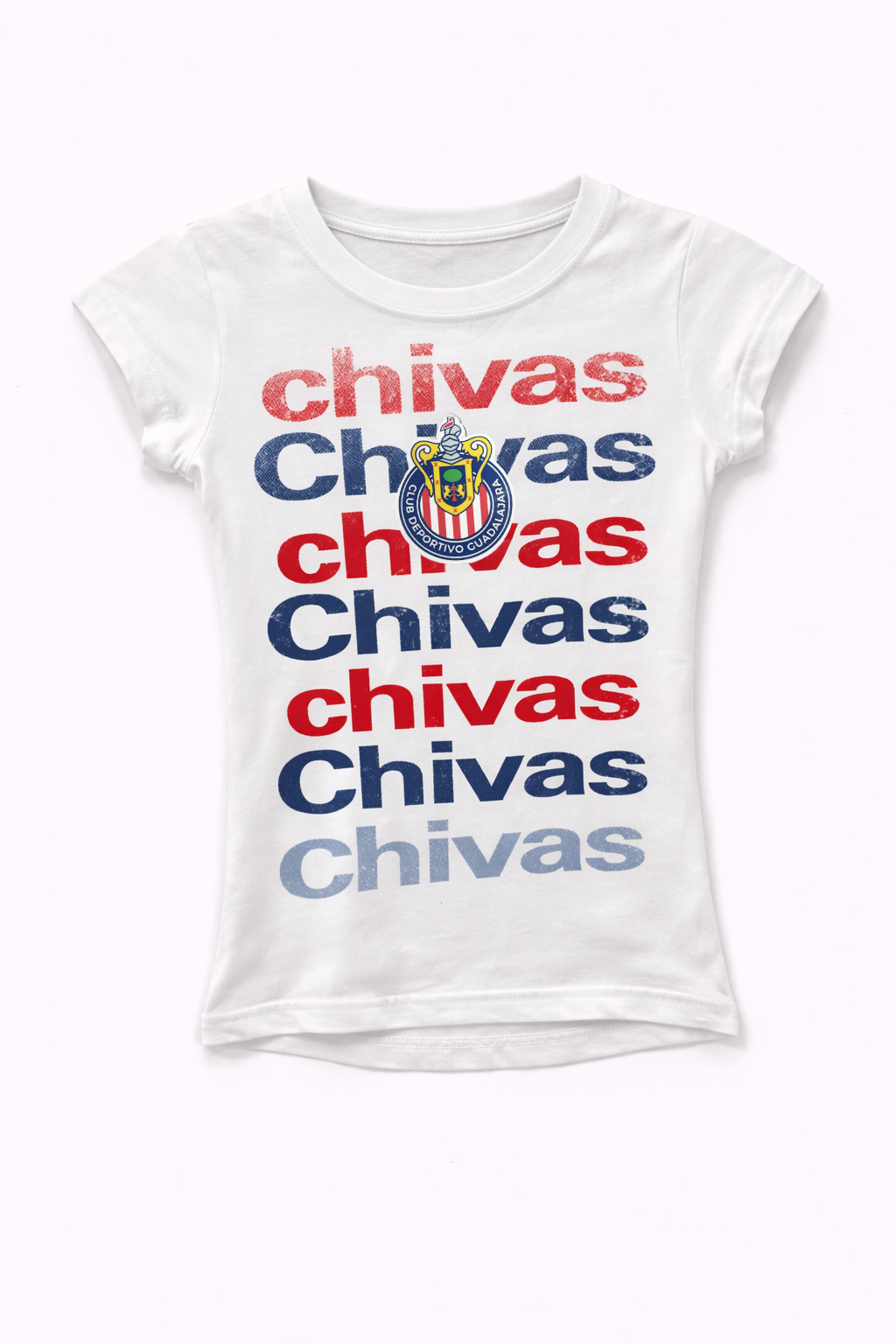 Playera Chivas Infantil Blanca Niña KE89