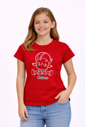 Playera Chivas Infantil Roja Mascota KE88