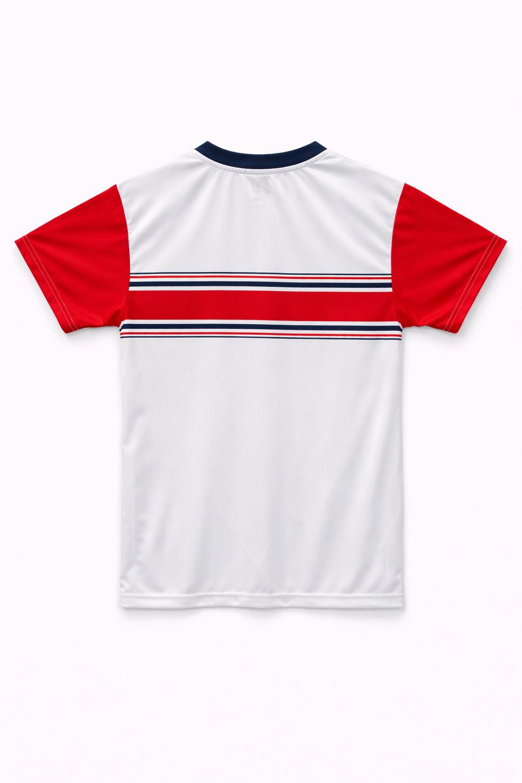 Playera Chivas Blanca con Franja Roja y Logo CI156