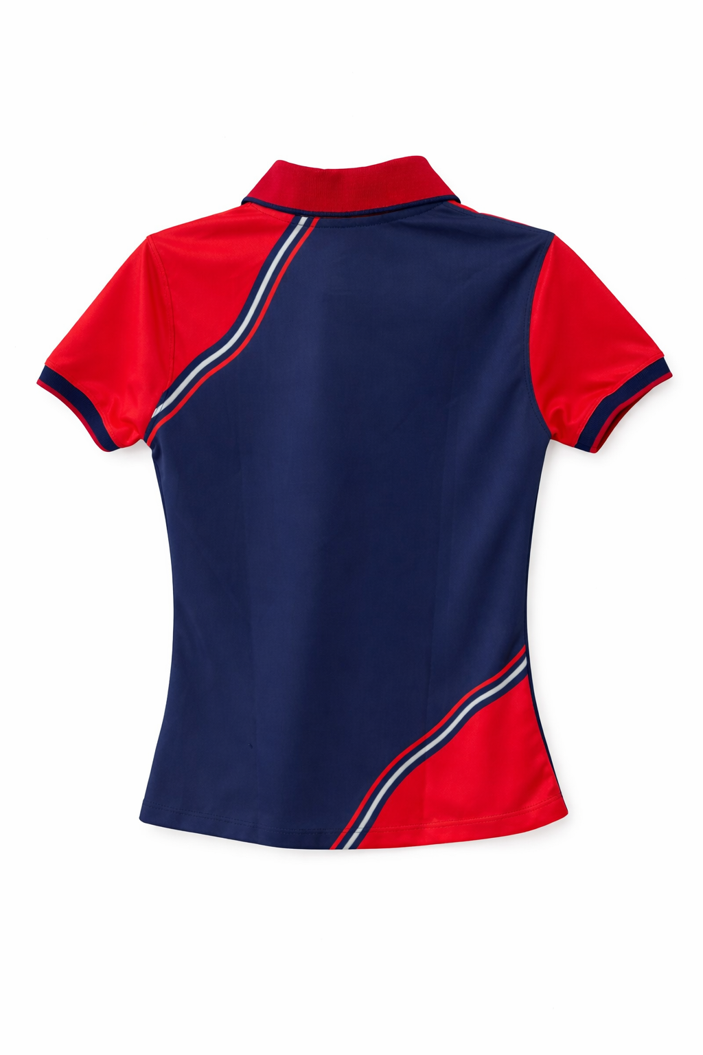 Playera Polo Mujer Chivas Azul con Detalles Rojos CI141