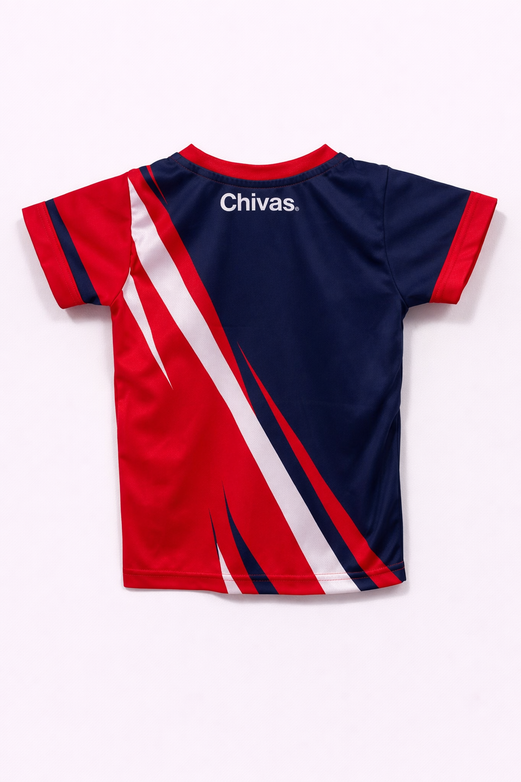 Playera Chivas Rayadas Infantil Azul y Roja CI175